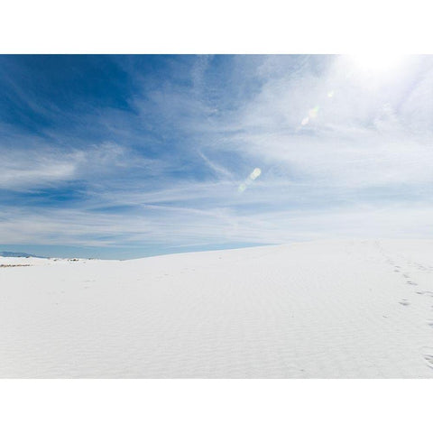 White Dunes II Black Modern Wood Framed Art Print with Double Matting by Quintero, Sonja