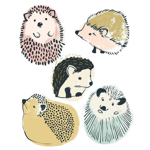 Prickle Pals I Gold Ornate Wood Framed Art Print with Double Matting by Vess, June Erica