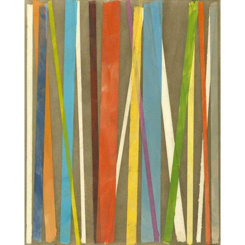 Vertical Verse I White Modern Wood Framed Art Print by Meagher, Megan