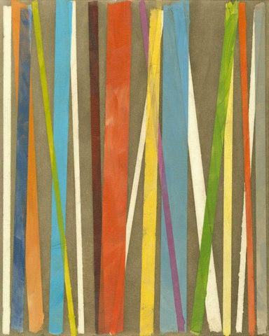 Vertical Verse I White Modern Wood Framed Art Print with Double Matting by Meagher, Megan