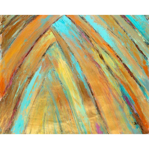 Crazy Fronds Diptych II White Modern Wood Framed Art Print by Wilkins, Suzanne