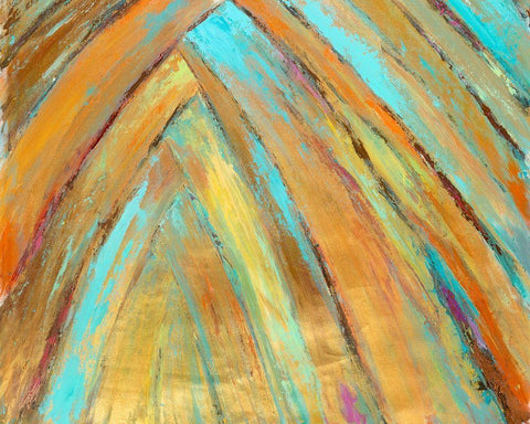 Crazy Fronds Diptych II Black Ornate Wood Framed Art Print with Double Matting by Wilkins, Suzanne