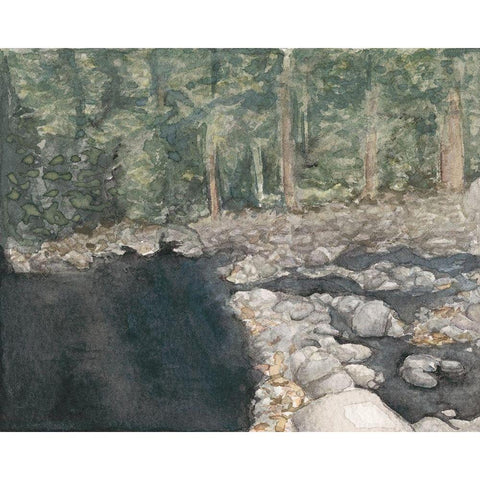 Virginia Forest II White Modern Wood Framed Art Print by Chabot, Natasha