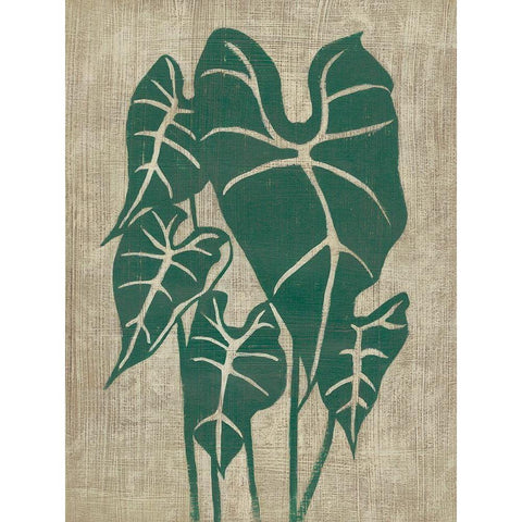 Vintage Greenery III Black Modern Wood Framed Art Print by Zarris, Chariklia