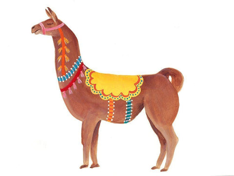 Festival Animal II Black Ornate Wood Framed Art Print with Double Matting by Moore, Regina