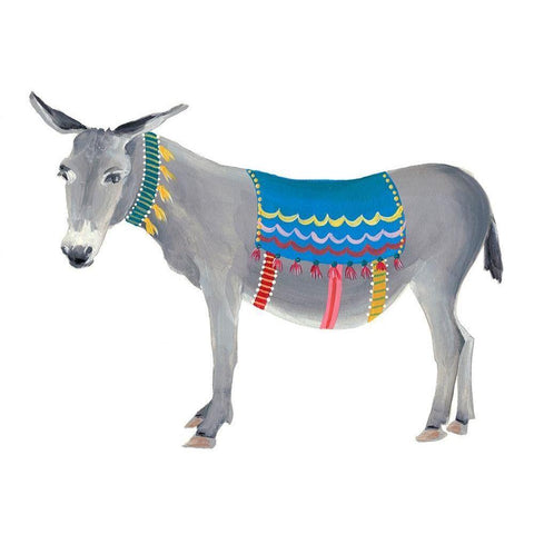 Festival Animal III White Modern Wood Framed Art Print by Moore, Regina