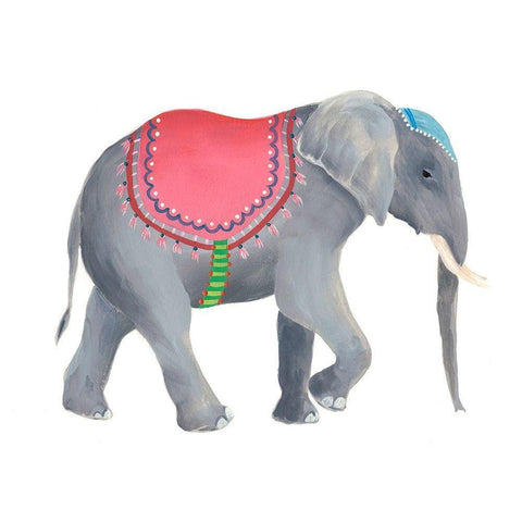 Festival Animal IV Black Modern Wood Framed Art Print with Double Matting by Moore, Regina