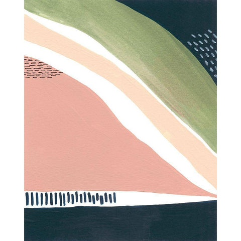 Simple Marks IV Black Modern Wood Framed Art Print with Double Matting by Moore, Regina
