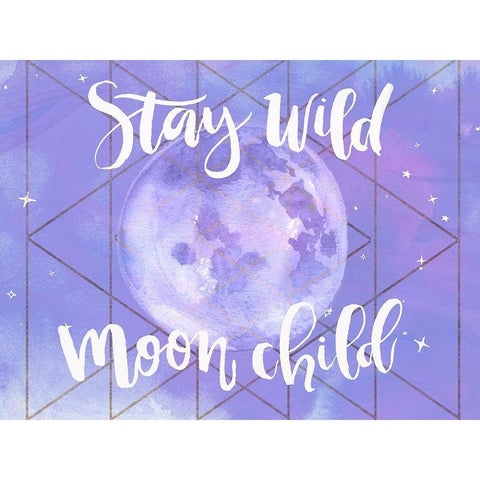 Moon Child II White Modern Wood Framed Art Print by Parker, Jennifer Paxton