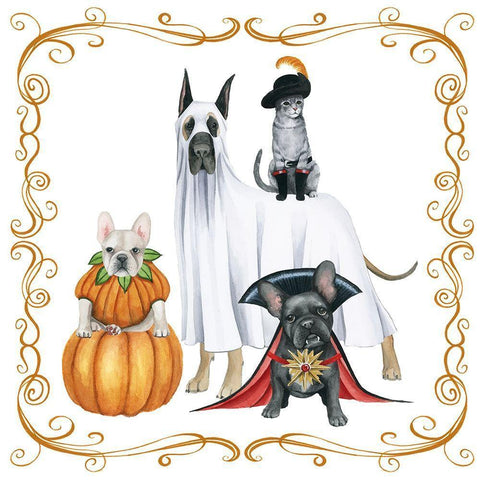 Howloween II Black Modern Wood Framed Art Print by Popp, Grace