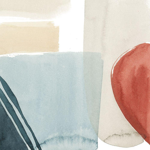 Moderne I Black Ornate Wood Framed Art Print with Double Matting by Popp, Grace