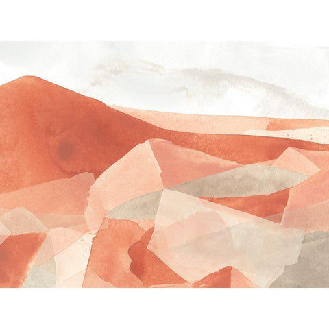 Desert Valley I Black Modern Wood Framed Art Print by Vess, June Erica