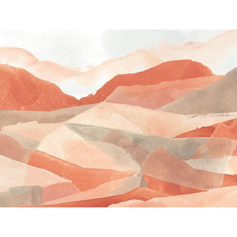 Desert Valley II Gold Ornate Wood Framed Art Print with Double Matting by Vess, June Erica