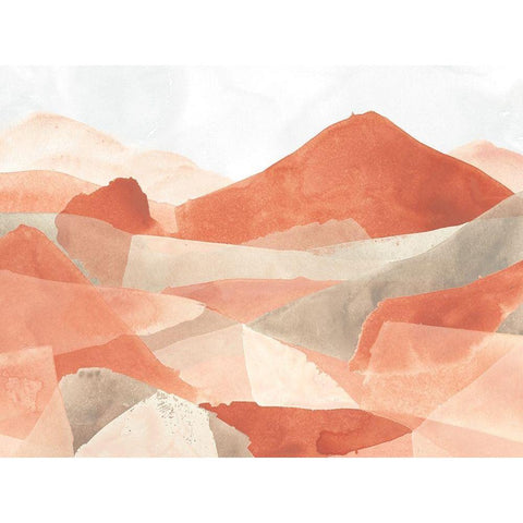 Desert Valley III Black Modern Wood Framed Art Print by Vess, June Erica