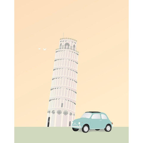 Travel Europe--Pisa Black Modern Wood Framed Art Print by Soerensen, Gurli