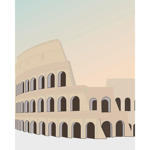 Travel Europe--Rome Black Modern Wood Framed Art Print by Soerensen, Gurli