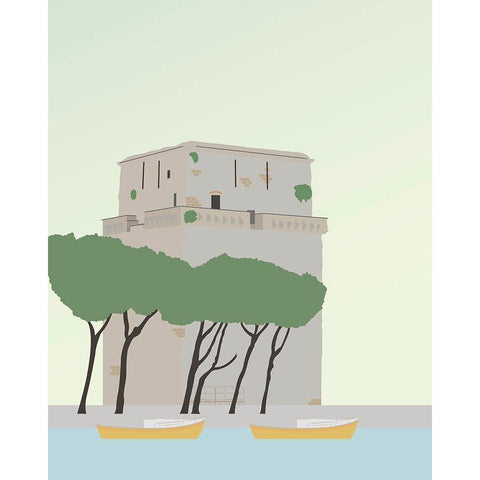 Travel Europe--Viareggio Black Modern Wood Framed Art Print by Soerensen, Gurli