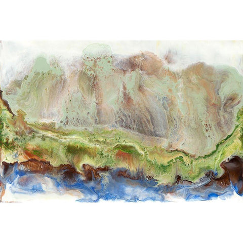 Cliffs of Dover I White Modern Wood Framed Art Print by Ludwig, Alicia
