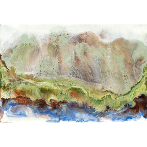 Cliffs of Dover I Black Modern Wood Framed Art Print by Ludwig, Alicia