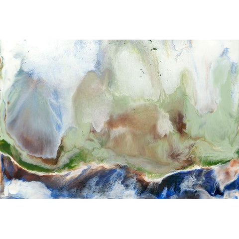 Cliffs of Dover II White Modern Wood Framed Art Print by Ludwig, Alicia