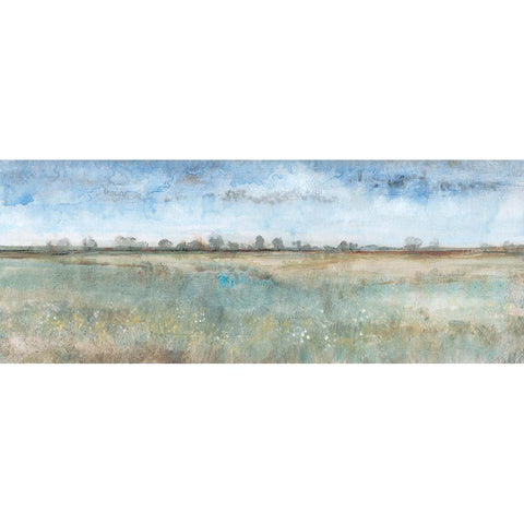 Open Field I White Modern Wood Framed Art Print by OToole, Tim