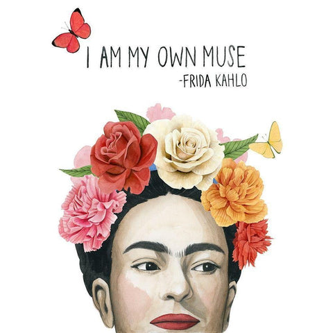 Fridas Flowers I Gold Ornate Wood Framed Art Print with Double Matting by Popp, Grace