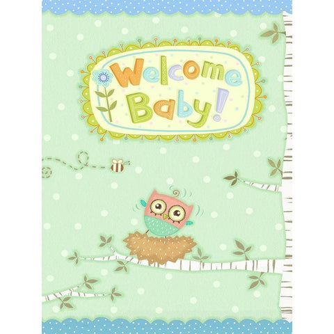Baby Owl I Black Modern Wood Framed Art Print by Eisner, Viv