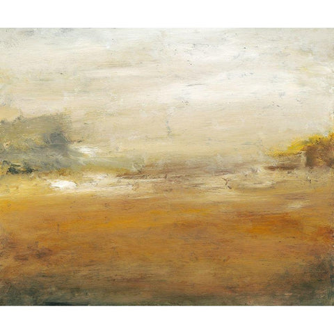 Along the Island II Black Modern Wood Framed Art Print with Double Matting by Gordon, Sharon