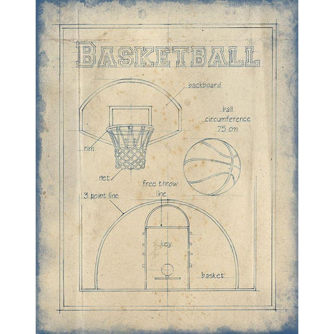 All About the Game III White Modern Wood Framed Art Print by Harper, Ethan