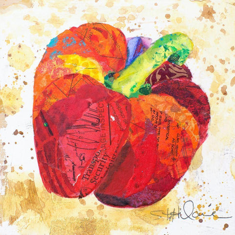 Veggie Splash IV Black Modern Wood Framed Art Print by St. Hilaire, Elizabeth