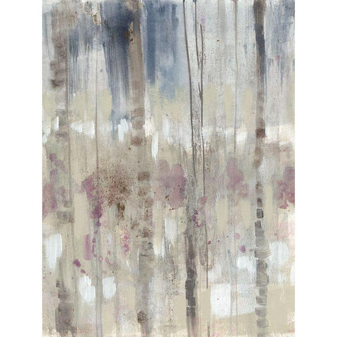 Subtle Birchline II White Modern Wood Framed Art Print by Goldberger, Jennifer