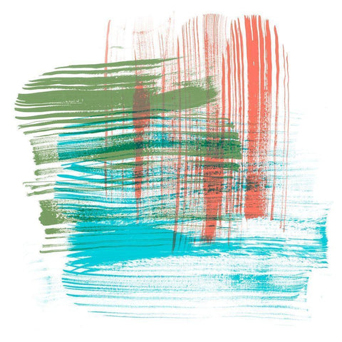 Color Swipe I White Modern Wood Framed Art Print by Chandler, Sharon
