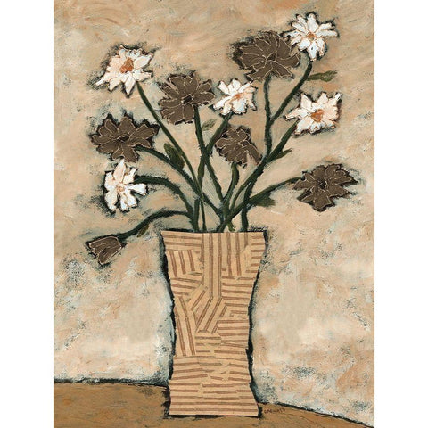 Flowers From B II Black Modern Wood Framed Art Print by Bagnato, Judi