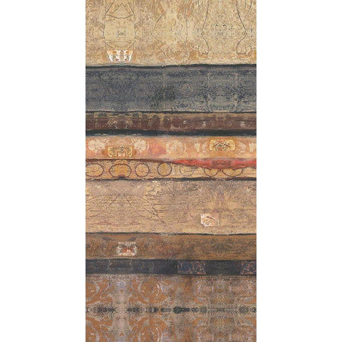 Earthy Reflections I Black Modern Wood Framed Art Print with Double Matting by Bagnato, Judi