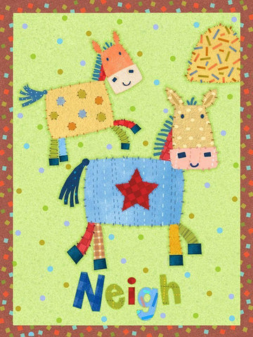 Farm Friends IV White Modern Wood Framed Art Print with Double Matting by Eisner, Viv