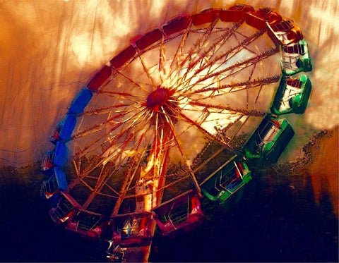 Wild Merry II White Modern Wood Framed Art Print with Double Matting by Curinga, Kim