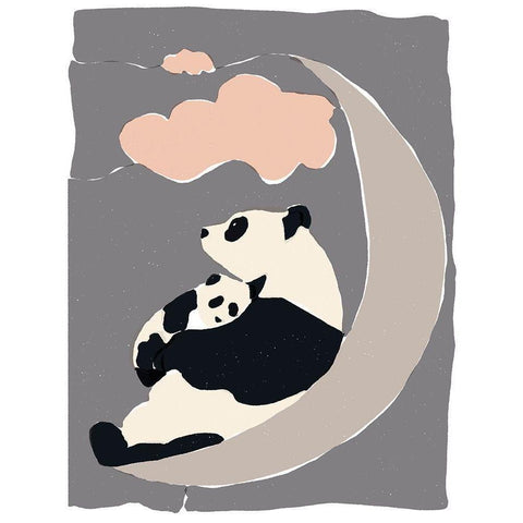 Dreamers I White Modern Wood Framed Art Print by Delamater, Rob
