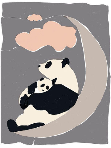 Dreamers I White Modern Wood Framed Art Print with Double Matting by Delamater, Rob