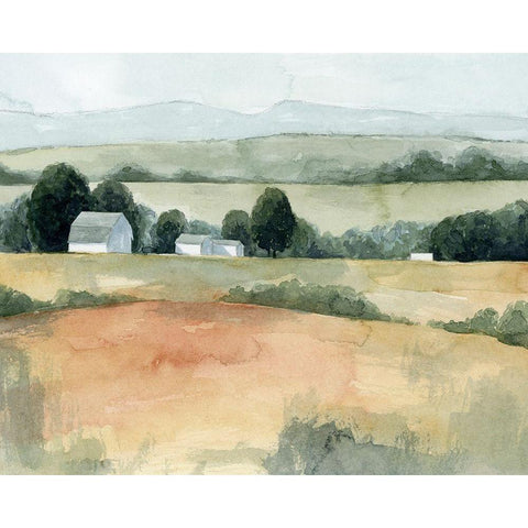 Family Farm I Black Modern Wood Framed Art Print by Popp, Grace