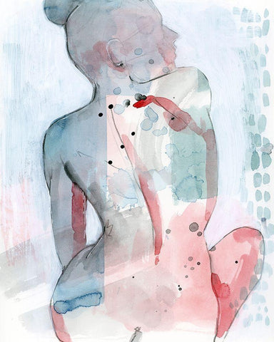 Modern Madonna II White Modern Wood Framed Art Print with Double Matting by Popp, Grace