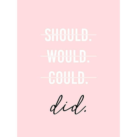 GRL PWR II White Modern Wood Framed Art Print by Hambly, Anna