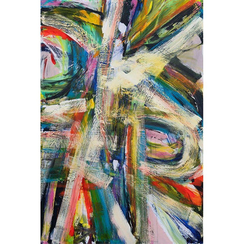 Rock Star I Black Modern Wood Framed Art Print by Fuchs, Jodi
