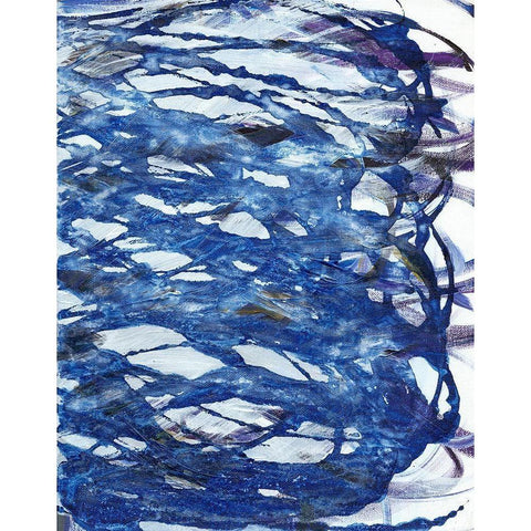 Blue Infinity I Black Modern Wood Framed Art Print by Fuchs, Jodi