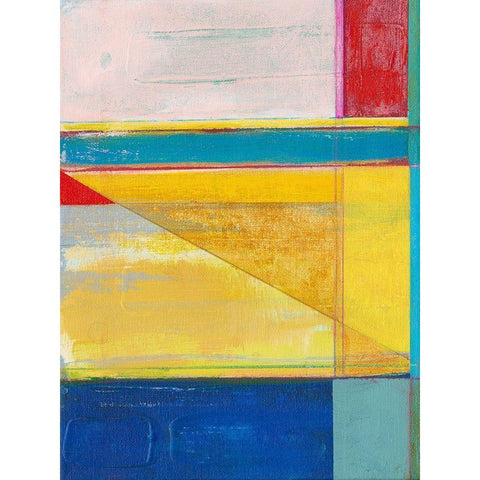 Colorful Geometrics I Black Modern Wood Framed Art Print by Fuchs, Jodi
