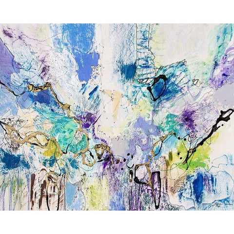 Rainbow Blue IV Black Modern Wood Framed Art Print by Gardner, Jennifer