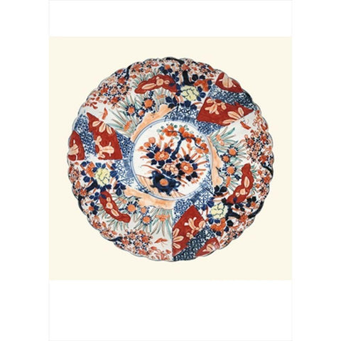 Imari Porcelain I Gold Ornate Wood Framed Art Print with Double Matting by Vision Studio