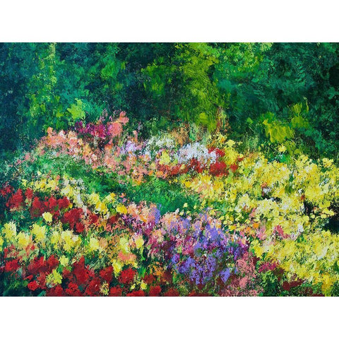 Forest Garden Black Modern Wood Framed Art Print by Friedlander, Allan