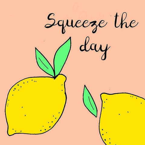 Lemon Squeeze I White Modern Wood Framed Art Print by Sizemore, Natalie