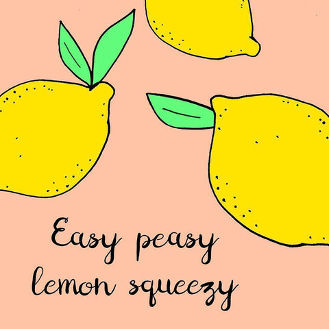 Lemon Squeeze II White Modern Wood Framed Art Print by Sizemore, Natalie