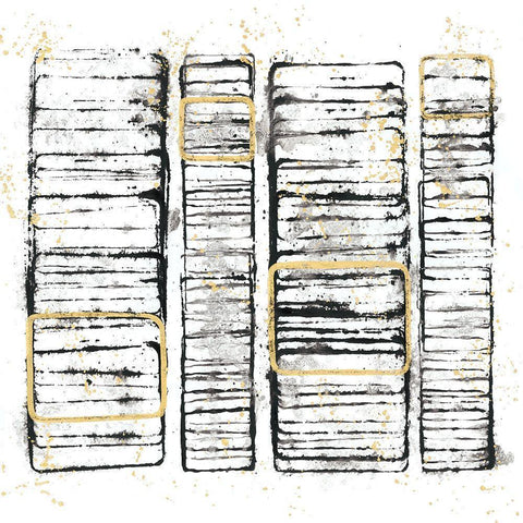 Seismic Order III Gold Ornate Wood Framed Art Print with Double Matting by Guthrie, Jenna